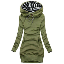 Load image into Gallery viewer, Sweatshirt Winter Long-Sleeved Hoodie Dress
