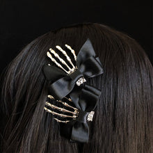 Load image into Gallery viewer, Skeleton Hand Hair Bows
