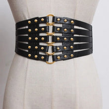 Load image into Gallery viewer, Rivet Wide Belts Corset
