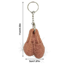 Load image into Gallery viewer, Rubber Hairy Balls Keychain
