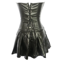 Load image into Gallery viewer, Body Shaping Faux Leather Corset Dress
