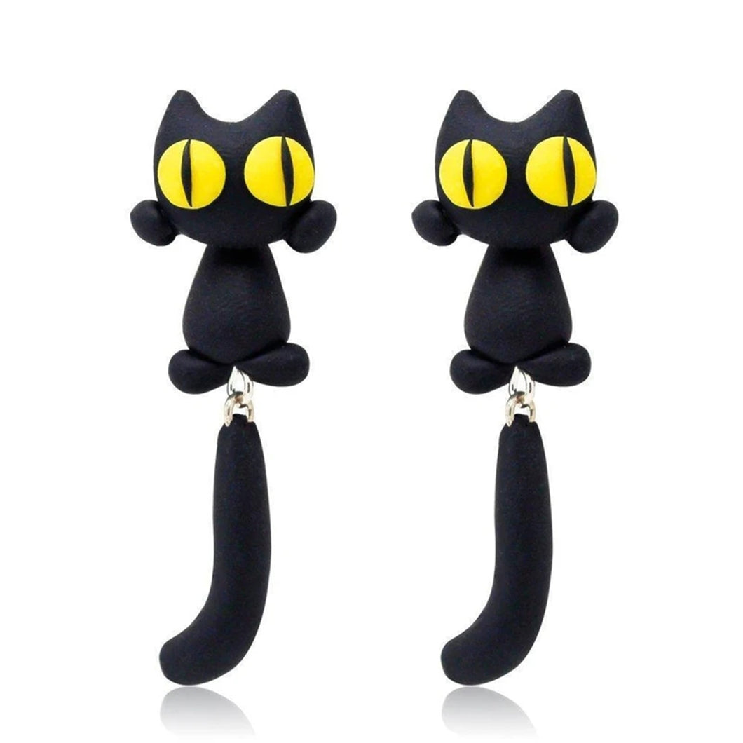 Dangle Cat Earrings