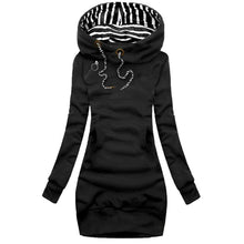 Load image into Gallery viewer, Sweatshirt Winter Long-Sleeved Hoodie Dress
