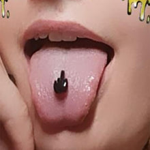 Load image into Gallery viewer, Penis &amp; Middle Finger Tongue Rings
