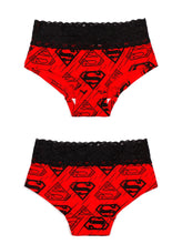 Load image into Gallery viewer, Batman &amp; Superman Low Rise Panties

