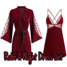 Load image into Gallery viewer, Robe &amp; Nightdress Sleepwear Set
