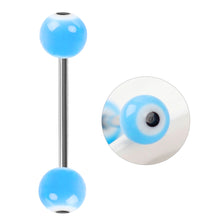 Load image into Gallery viewer, Eyeball Surgical Steel Barbell Tongue Rings
