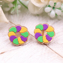 Load image into Gallery viewer, King Cake Earrings

