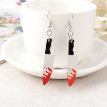 Load image into Gallery viewer, Bloody Knives Earrings
