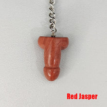 Load image into Gallery viewer, Natural Crystal Spiritual Energy Penis Keychains
