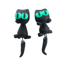 Load image into Gallery viewer, Dangle Cat Earrings
